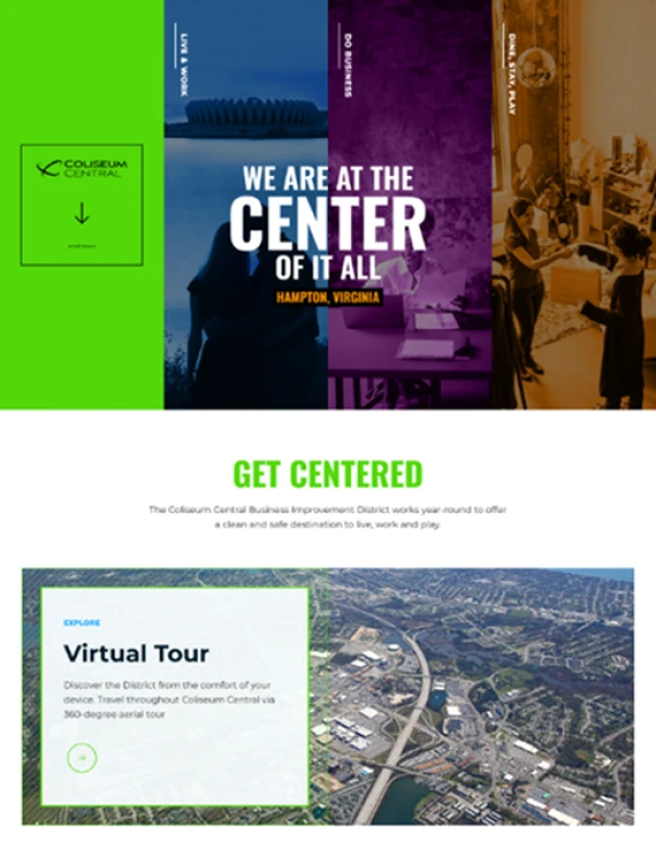 Coliseum Central - Award-winning Website