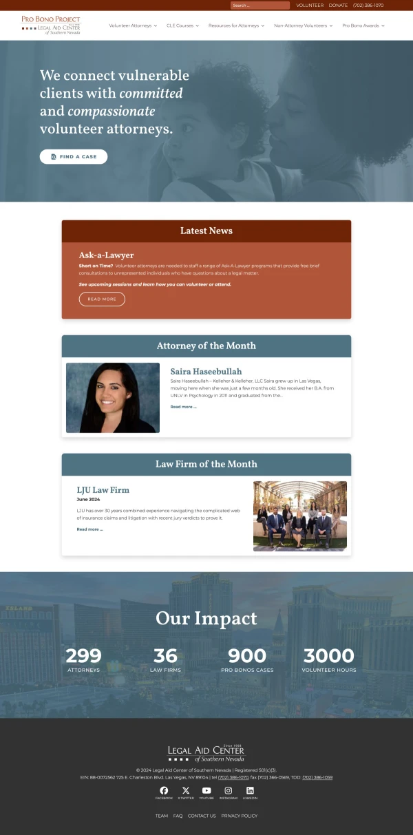 LACSN Pro Bono - Web Development
