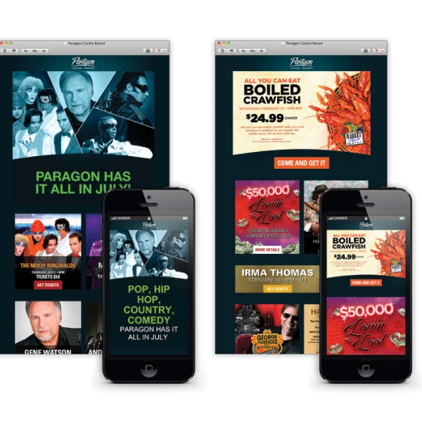 Paragon Casino & Resort - E-mail Marketing